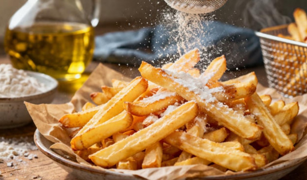 Cocina: Agregar harina a las papas fritas. Sirve o no sirve?