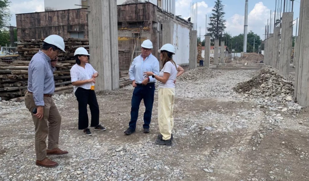 Hospital San Bernardo: Supervisaron las obras de ampliación y refuncionalización