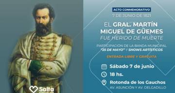 MUNICIPALIDAD DE SALTA: Semana Güemesiana: iniciará este sábado con un acto conmemorativo