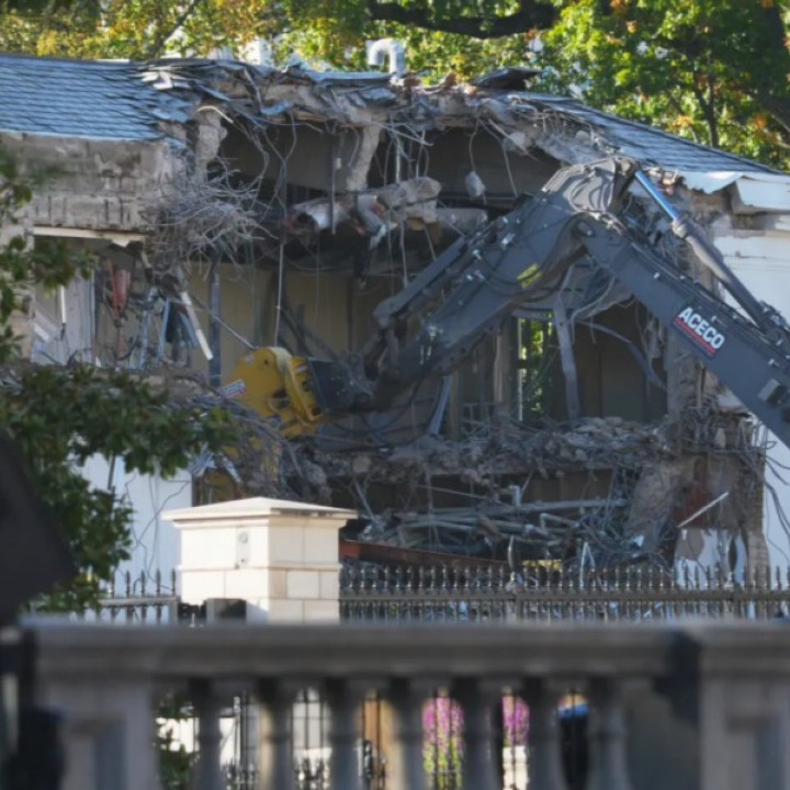 La Casa Blanca inició la construcción del salón de baile de Trump