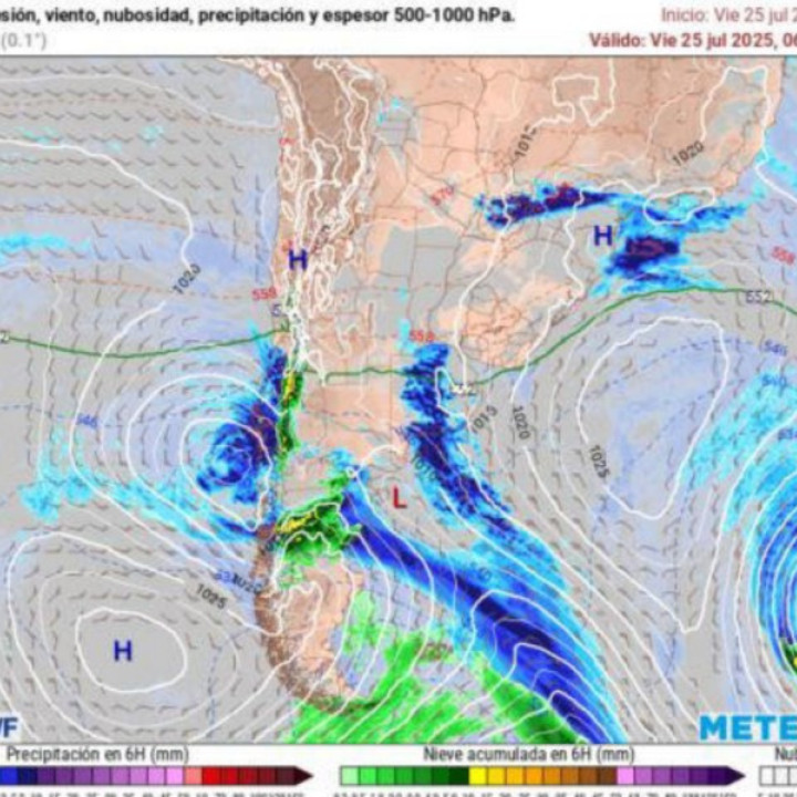Alerta máxima por un ciclón en Argentina que traerá lluvias abundantes y frío extremo: qué zonas afecta