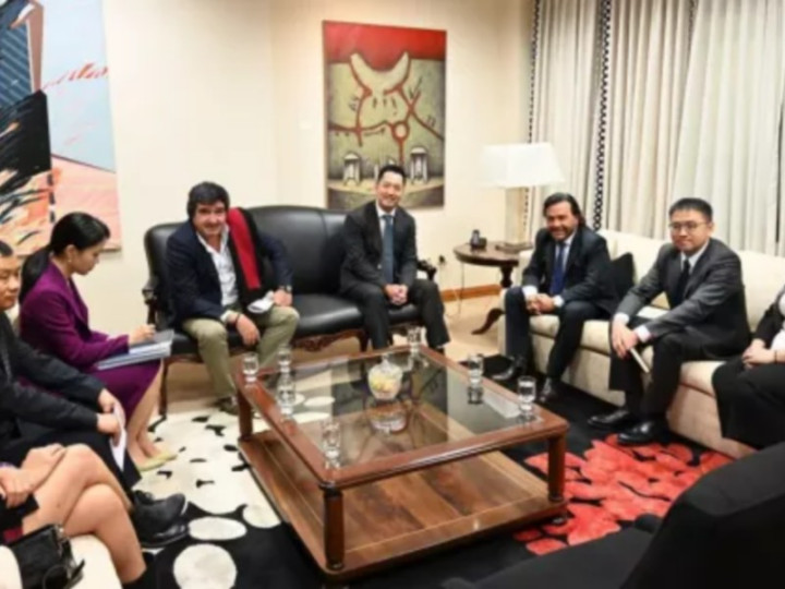 El Gobernador se reunió con directivos de la minera PLASA para avanzar en un proyecto sustentable de litio en el Salar de Diablillos