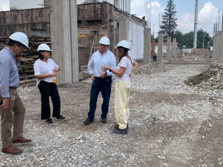 Hospital San Bernardo: Supervisaron las obras de ampliación y refuncionalización 